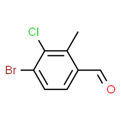 ChemSpider 2D Image | 4-Bromo-3-chloro-2-methylbenzaldehyde | C8H6BrClO