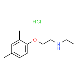 ChemSpider 2D Image | [2-(2,4-dimethylphenoxy)ethyl](ethyl)amine hydrochloride | C12H20ClNO