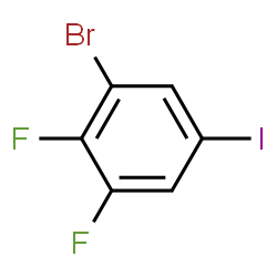 ChemSpider 2D Image | 1-Bromo-2,3-difluoro-5-iodobenzene | C6H2BrF2I