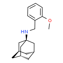 ChemSpider 2D Image | Adamantan-1-yl-(2-methoxy-benzyl)-amine | C18H25NO