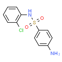 ChemSpider 2D Image | 4-Amino-N-(2-chlorophenyl)benzenesulfonamide | C12H11ClN2O2S
