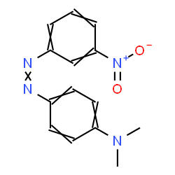 ChemSpider 2D Image | N,N-Dimethyl-4-[(3-nitrophenyl)diazenyl]aniline | C14H14N4O2
