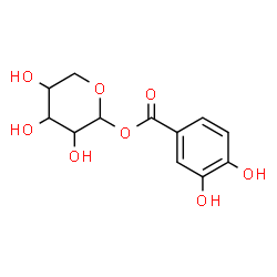 ChemSpider 2D Image | 1-O-(3,4-Dihydroxybenzoyl)pentopyranose | C12H14O8