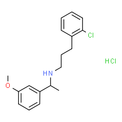 ChemSpider 2D Image | Tecalcet hydrochloride | C18H23Cl2NO