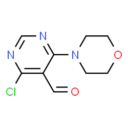 ChemSpider 2D Image | 4-chloro-6-morpholinopyrimidine-5-carbaldehyde | C9H10ClN3O2