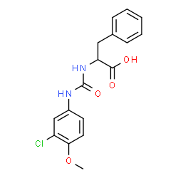 ChemSpider 2D Image | N-[(3-Chloro-4-methoxyphenyl)carbamoyl]phenylalanine | C17H17ClN2O4