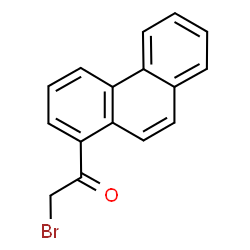 ChemSpider 2D Image | 1-(Bromoacetyl)phenanthrene | C16H11BrO