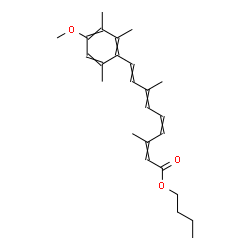 ChemSpider 2D Image | Butyl 9-(4-methoxy-2,3,6-trimethylphenyl)-3,7-dimethyl-2,4,6,8-nonatetraenoate | C25H34O3