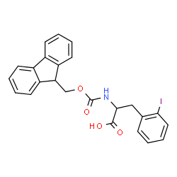 ChemSpider 2D Image | N-[(9H-Fluoren-9-ylmethoxy)carbonyl]-2-iodophenylalanine | C24H20INO4