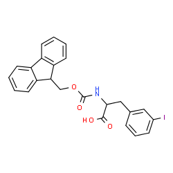 ChemSpider 2D Image | N-[(9H-Fluoren-9-ylmethoxy)carbonyl]-3-iodophenylalanine | C24H20INO4