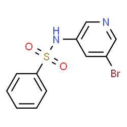 ChemSpider 2D Image | N-(5-Bromo-3-pyridinyl)benzenesulfonamide | C11H9BrN2O2S