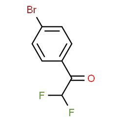 ChemSpider 2D Image | 1-(4-Bromophenyl)-2,2-difluoroethanone | C8H5BrF2O