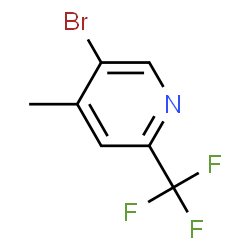 ChemSpider 2D Image | 5-Bromo-4-methyl-2-(trifluoromethyl)pyridine | C7H5BrF3N
