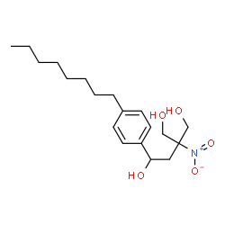 ChemSpider 2D Image | 3-(Hydroxymethyl)-3-nitro-1-(4-octylphenyl)-1,4-butanediol | C19H31NO5