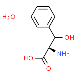 ChemSpider 2D Image | beta-Hydroxyphenylalanine hydrate (1:1) | C9H13NO4