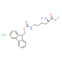 ChemSpider 2D Image | Methyl N~6~-[(9H-fluoren-9-ylmethoxy)carbonyl]-L-lysinate hydrochloride (1:1) | C22H27ClN2O4