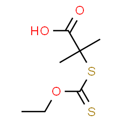 ChemSpider 2D Image | 2-((ethoxythioxomethyl)thio)-2-methylpropanoic acid | C7H12O3S2