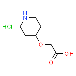 ChemSpider 2D Image | (Piperidin-4-yloxy)-acetic acid hydrochloride | C7H14ClNO3