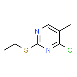 ChemSpider 2D Image | 4-chloro-2-(ethylthio)-5-methylPyrimidine | C7H9ClN2S