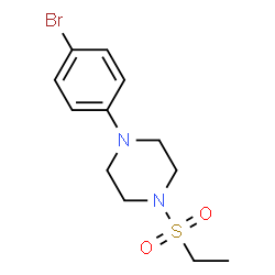 ChemSpider 2D Image | 1-(4-Bromophenyl)-4-(ethylsulfonyl)piperazine | C12H17BrN2O2S
