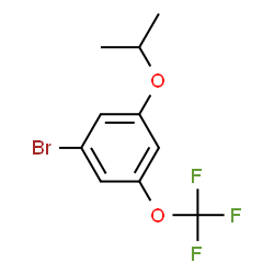 ChemSpider 2D Image | 1-Bromo-3-isopropoxy-5-(trifluoromethoxy)benzene | C10H10BrF3O2