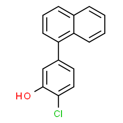 ChemSpider 2D Image | 2-Chloro-5-(1-naphthyl)phenol | C16H11ClO