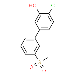 ChemSpider 2D Image | 4-Chloro-3'-(methylsulfonyl)-3-biphenylol | C13H11ClO3S