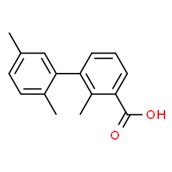 ChemSpider 2D Image | 2,2',5'-Trimethyl-3-biphenylcarboxylic acid | C16H16O2