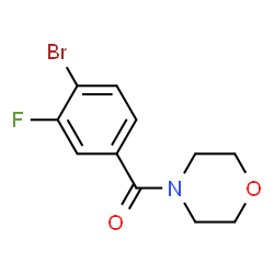 ChemSpider 2D Image | (4-Bromo-3-fluorophenyl)(4-morpholinyl)methanone | C11H11BrFNO2