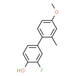 ChemSpider 2D Image | 3-Fluoro-4'-methoxy-2'-methyl-4-biphenylol | C14H13FO2