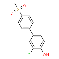ChemSpider 2D Image | 3-Chloro-4'-(methylsulfonyl)-4-biphenylol | C13H11ClO3S