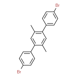 ChemSpider 2D Image | 2,5-bis(4-bromophenyl)-p-xylene | C20H16Br2