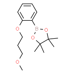 ChemSpider 2D Image | 2-[2-(3-Methoxypropoxy)phenyl]-4,4,5,5-tetramethyl-1,3,2-dioxaborolane | C16H25BO4