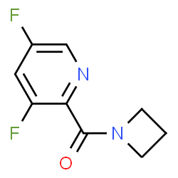 ChemSpider 2D Image | 1-Azetidinyl(3,5-difluoro-2-pyridinyl)methanone | C9H8F2N2O