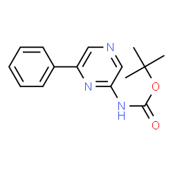 ChemSpider 2D Image | tert-Butyl (6-phenylpyrazin-2-yl)carbamate | C15H17N3O2