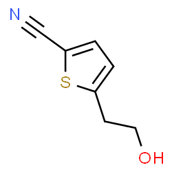 ChemSpider 2D Image | 5-(2-Hydroxyethyl)-2-thiophenecarbonitrile | C7H7NOS