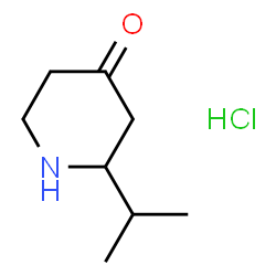 ChemSpider 2D Image | 2-ISO-PROPYL-PIPERIDIN-4-ONE HYDROCHLORIDE | C8H16ClNO