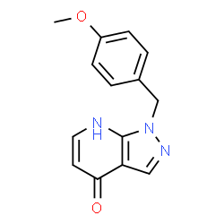 ChemSpider 2D Image | 1-(4-methoxybenzyl)-1H-pyrazolo[3,4-b]pyridin-4-ol | C14H13N3O2