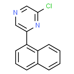 ChemSpider 2D Image | 2-Chloro-6-(1-naphthyl)pyrazine | C14H9ClN2