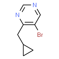 ChemSpider 2D Image | 5-Bromo-4-(cyclopropylmethyl)pyrimidine | C8H9BrN2
