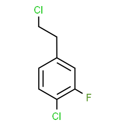ChemSpider 2D Image | 1-Chloro-4-(2-chloroethyl)-2-fluorobenzene | C8H7Cl2F