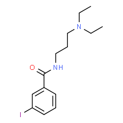 ChemSpider 2D Image | N-[3-(Diethylamino)propyl]-3-iodobenzamide | C14H21IN2O