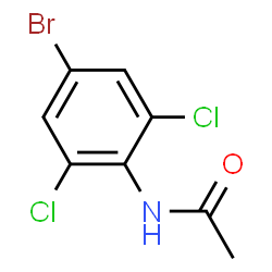 ChemSpider 2D Image | N-(4-Bromo-2,6-dichlorophenyl)acetamide | C8H6BrCl2NO