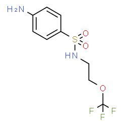 ChemSpider 2D Image | 4-Amino-N-[2-(trifluoromethoxy)ethyl]benzenesulfonamide | C9H11F3N2O3S
