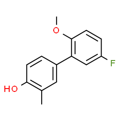 ChemSpider 2D Image | 5'-Fluoro-2'-methoxy-3-methyl-4-biphenylol | C14H13FO2