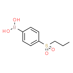 ChemSpider 2D Image | (4-(Propylsulfonyl)phenyl)boronic acid | C9H13BO4S