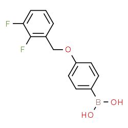 ChemSpider 2D Image | (4-((2,3-Difluorobenzyl)oxy)phenyl)boronic acid | C13H11BF2O3