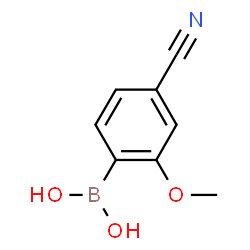 ChemSpider 2D Image | (4-Cyano-2-methoxyphenyl)boronic acid | C8H8BNO3