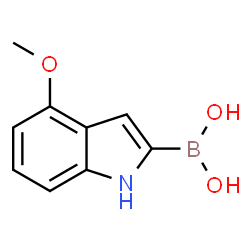 ChemSpider 2D Image | (4-Methoxy-1H-indol-2-yl)boronic acid | C9H10BNO3