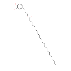 ChemSpider 2D Image | 3-(4-Hydroxy-3-methoxyphenyl)propyl tetracosanoate | C34H60O4
